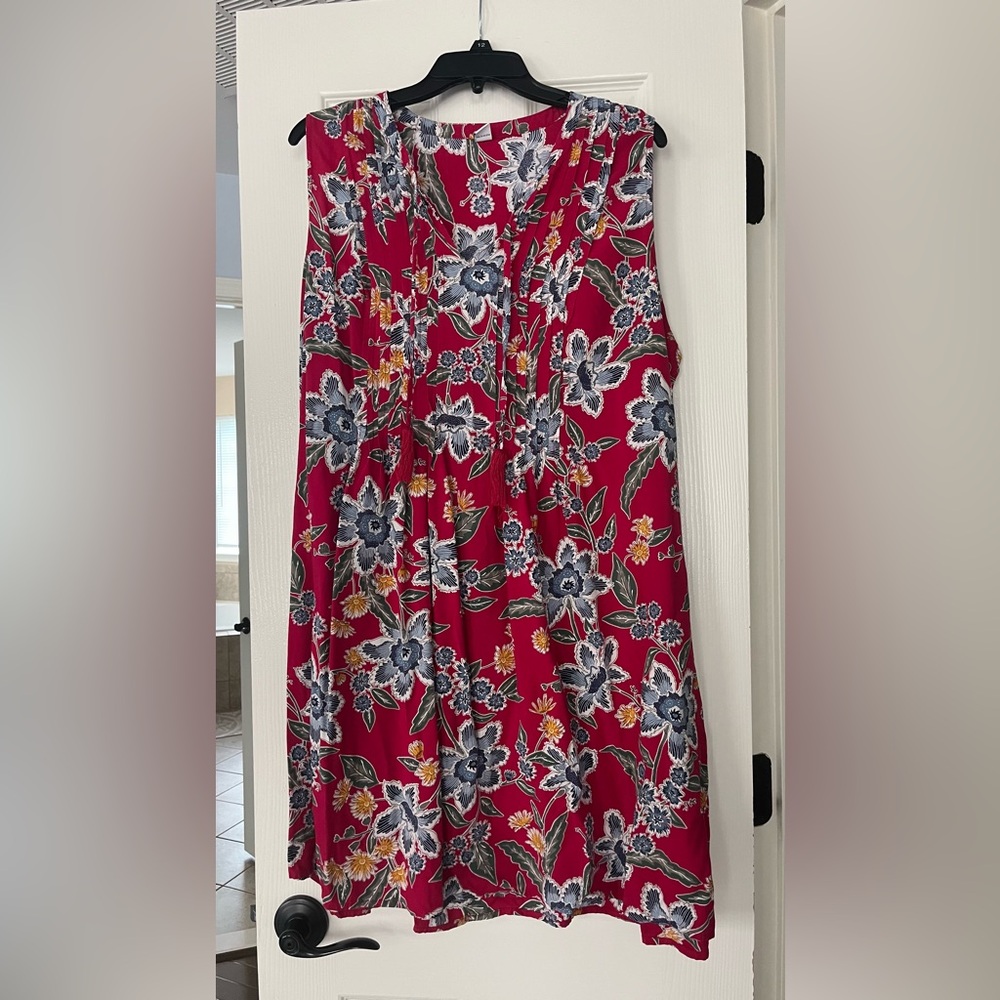 Old Navy Red Floral dress